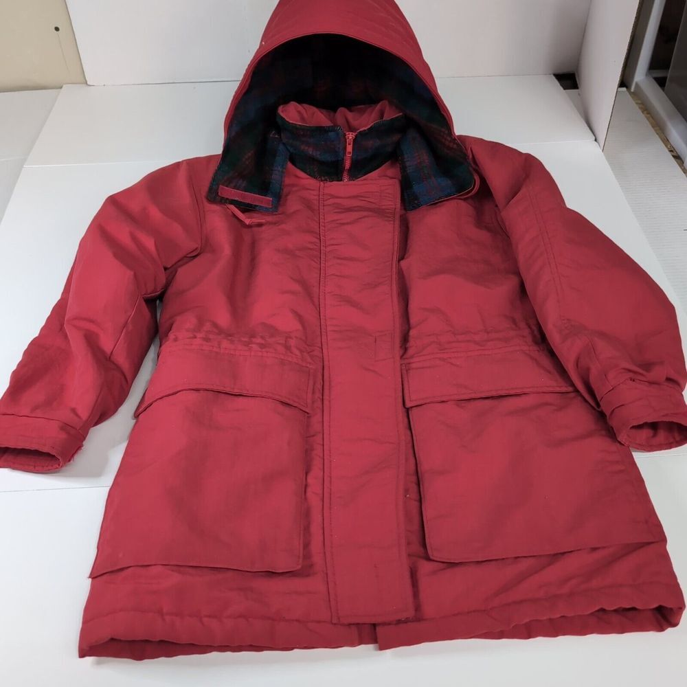 Vintage Women's Woolrich Wool Lined Chore Jacket Made In‎ USA Sz XL